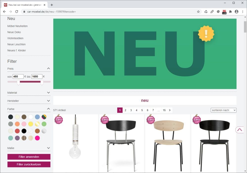 Logo: car-Selbstbaumoebel Shop Filterauswahl
