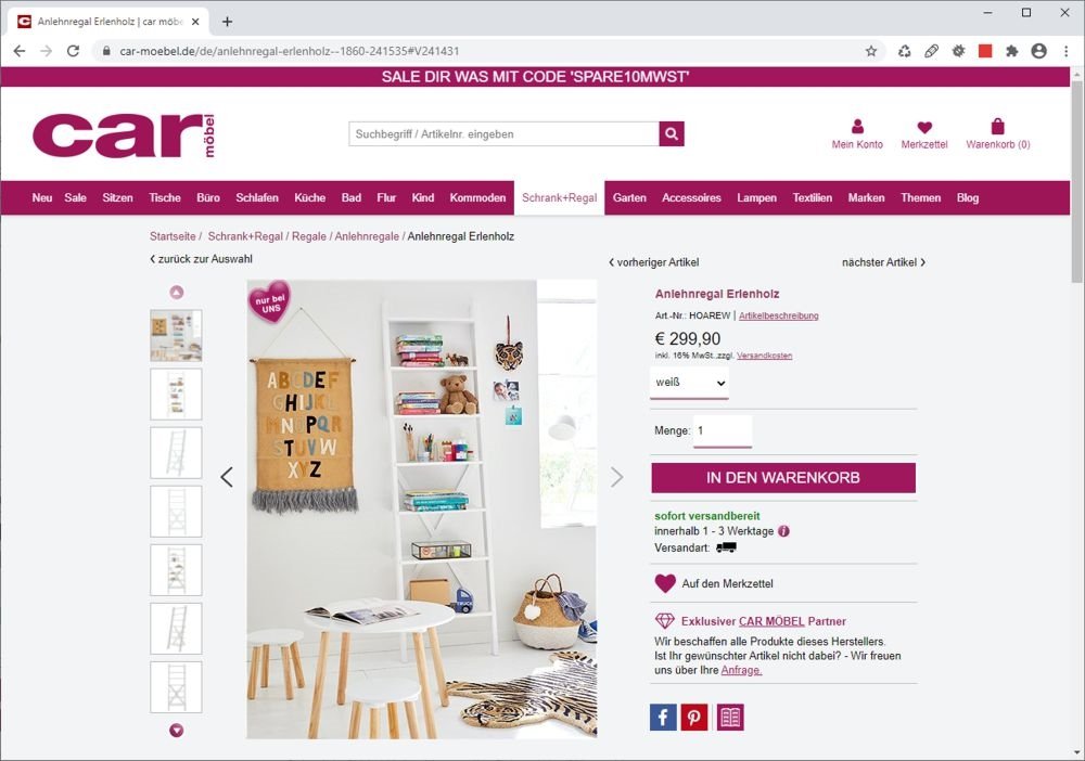 Logo: car-Selbstbaumoebel Shop Produktdetail