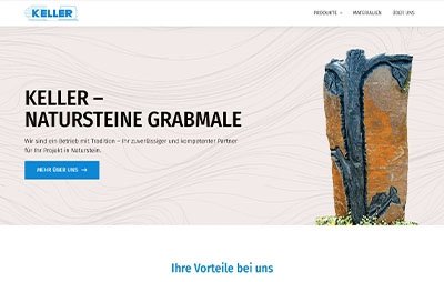 Logo: Natursteine Keller – Relaunch der Website