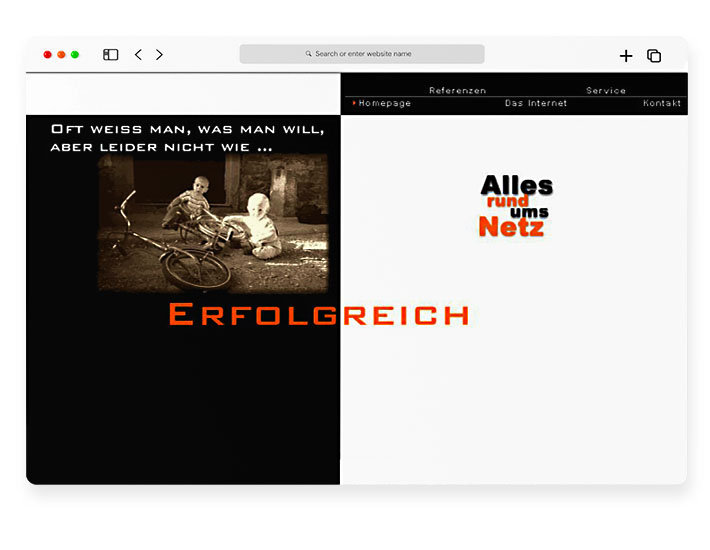 K&K erste Homepage 1997